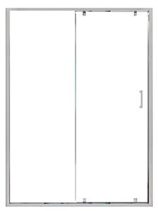 Porta Parete Doccia 100 cm 1 Anta Scorrevole in Cristallo Trasparente 6mm H190 Bonussi Giuly