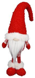 Gnomo di Babbo Natale H47 cm in Tessuto Rosso