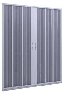 Porta Doccia 2 Ante a Soffietto in PVC Apertura Centrale H185 cm Dorini Bianco 100 cm
