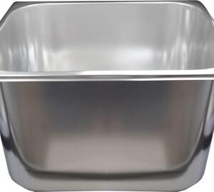 Lavello Gastronorm in acciaio inox - 24x30x20 cm
