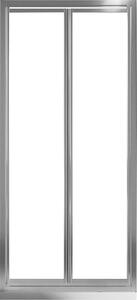 Porta Doccia 2 Ante Battenti in Cristallo Trasparente 4mm H185 Fosterberg Skagen 70 cm