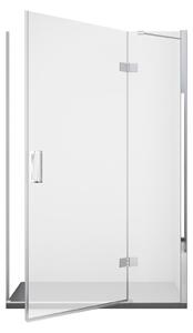 Porta Parete Doccia 80 cm 1 Anta Battente in Cristallo Trasparente 8mm H195 Bonussi Isabel