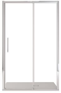 Porta Parete Doccia 1 Anta Scorrevoe in Cristallo Trasparente 6mm H195 Bonussi Eliane 100 cm