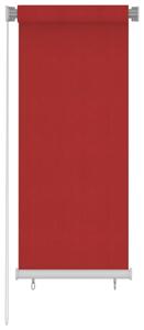 Tenda a Rullo per Esterni 60x140 cm Rosso in HDPE