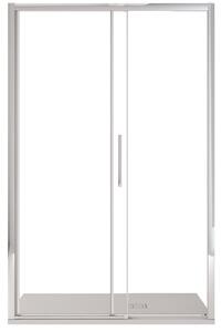 Porta Parete Doccia 130 cm 1 Anta Scorrevole in Cristallo Trasparente 6mm H195 Bonussi Eliane