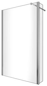 Parete Doccia Walk-In 80 cm + Antina 30 cm in Cristallo Trasparente 8mm H200