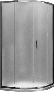 Box Doccia Angolare 80x80 cm 2 Ante Scorrevoli in Cristallo Opaco 6mm H185 Fosterberg Dragor