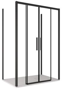 Box Doccia 3 Lati 2 Ante Scorrevoli in Cristallo Trasparente 6mm H195 Bonussi Eliane 70x140x70 cm