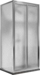 Box Doccia 3 lati 75x70x75 cm 2 Ante Battenti in Cristallo Opaco 4-6mm H198 Fosterberg Maribo Trio