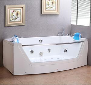 Vasca da Bagno Idromassaggio Rettangolare 180X90 cm Carnelli Privilage