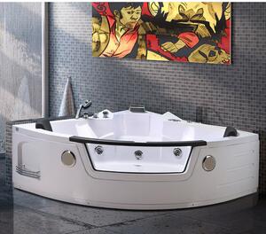 Vasca da Bagno Idromassaggio Angolare 150X150 cm Carnelli Alice