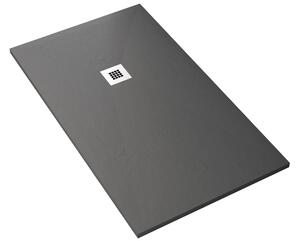 Piatto Doccia in Pietra Bonussi Everest Antracite 70x80 cm