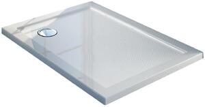 Piatto Doccia 75x90 cm in Acrilico Fosterberg Floret 2 Bianco Lucido
