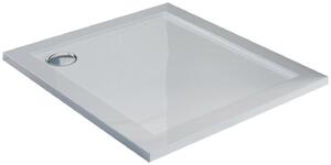 Piatto Doccia 80x80 cm in Acrilico Fosterberg Floret 2 Bianco Lucido