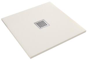 Piatto Doccia in Pietra 80x80 cm Bonussi Ardesia Stone Central Crema
