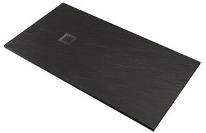 Piatto Doccia in Pietra Pedrinelli Ardesia Stone Side Grigio Scuro 70x90 cm