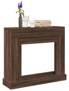 Pratica cornice per camino effetto rovere marrone 100x30x87,5 cm Pannelli a base di legno - caminetti decorativi ,mobili di design 2534385 1pacco