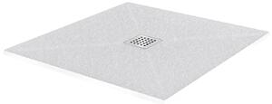 Piatto Doccia in Pietra Fosterberg Silene 2 Bianco 70x70 cm