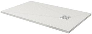 Piatto Doccia 80x100 cm in Pietra Fosterberg Silene Bianco