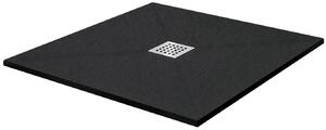 Piatto Doccia in Pietra Fosterberg Silene 2 Antracite 70x70 cm