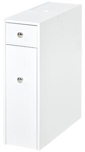 Mobiletto a Colonna da Bagno Bianco 17x48x58 cm