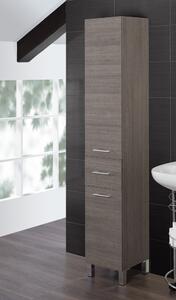 Mobile da Bagno Colonna Portasciugamani 33x180x33 cm Rovere Scuro