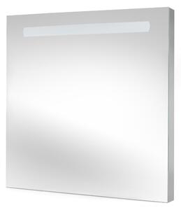 Specchio da Bagno Pegasus con Illuminazione Led Frontale Imballo 1 Pezzo Alluminio e Vetro Emuca