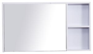 Specchio Armadietto da Bagno Pensile Bianco 90x50x12 cm