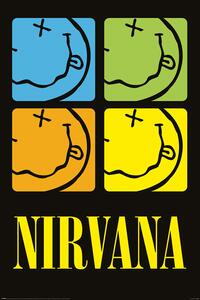 Posters, Stampe Nirvana - Smiley Squares, (61 x 91.5 cm)