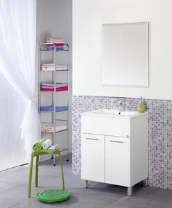 Mobile da Bagno Composizione Laccato Bianco 60Cm