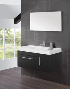 Mobile da Bagno Sospeso Grigio Composizione 100Cm