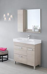 Mobile da Bagno Composizione Bagno 90Cm Rovere Chiaro Issimo 90