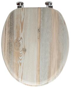 Copriwater Universale 5,5x45x38 cm in MDF Effetto Legno