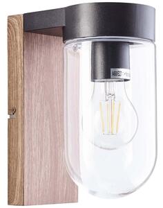 BRILLANTE applique da esterno Cabar marrone IP44 E27 40 Watt dimmerabile g. f. Lampada standard