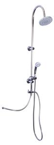 Saliscendi Soffione Doccia in Acciaio Inox con Augelli Autopulenti 103x31.5x15 cm