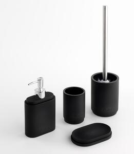 Set 4 Accessori da Bagno in Resina TFT Paraa Nero Opaco