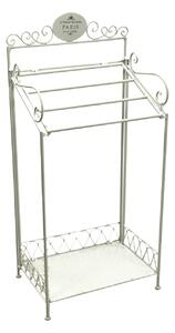 Portasciugamani a Stelo in Metallo da Appoggio 47x31H98,5cm Paris Bianco