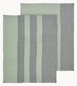 Set di 2 strofinacci in cotone organico Gano