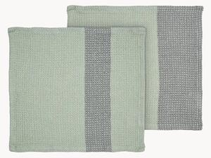 Set di 2 strofinacci in cotone organico Gano