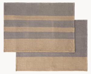 Set di 2 strofinacci in cotone organico Gano