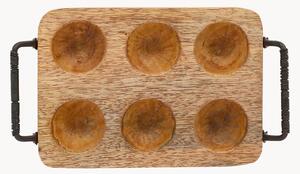 Portauova in legno di mango Campagne