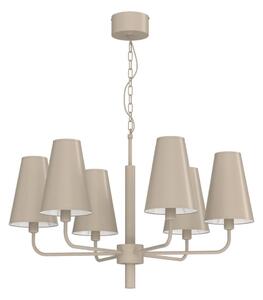 Lampadario a catena TORTOLA 6xE14/15W/230V beige