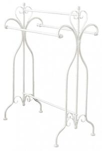 Portasciugamani Melodie 68x37x90 h cm in Acciaio Bianco