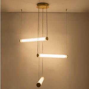 Zuma Line 1234 - Lampadario LED dimmerabile a sospensione con cavo COMO LED/64W/230V 2700-6500K oro + telecomando