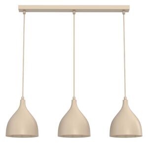 Lampadario a sospensione con cavo NOAK CLASSIC 3xE27/15W/230V beige