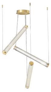 Zuma Line 1234 - Lampadario LED dimmerabile a sospensione con cavo COMO LED/64W/230V 2700-6500K oro + telecomando
