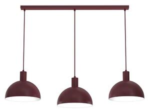 Lampadario a cavo HANDA 3xE27/15W/230V bordeaux