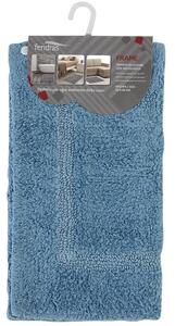 Tappeto Bagno in Cotone con Antiscivolo Azzurro Feridras Frame 50x80 cm