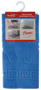 Tappeto Bagno 50x70 cm con Antiscivolo Blu Feridras Piuma