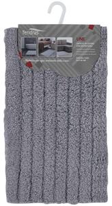 Tappeto Bagno in Cotone con Antiscivolo Grigio Feridras Line 50x80 cm